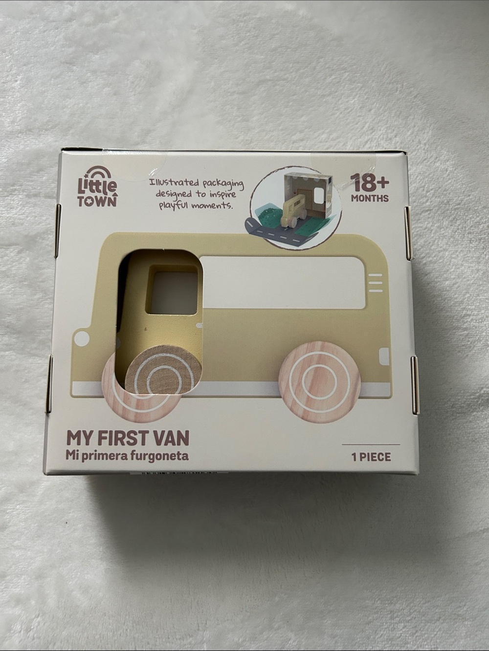 My First Van - Beige Kids Wooden Toy